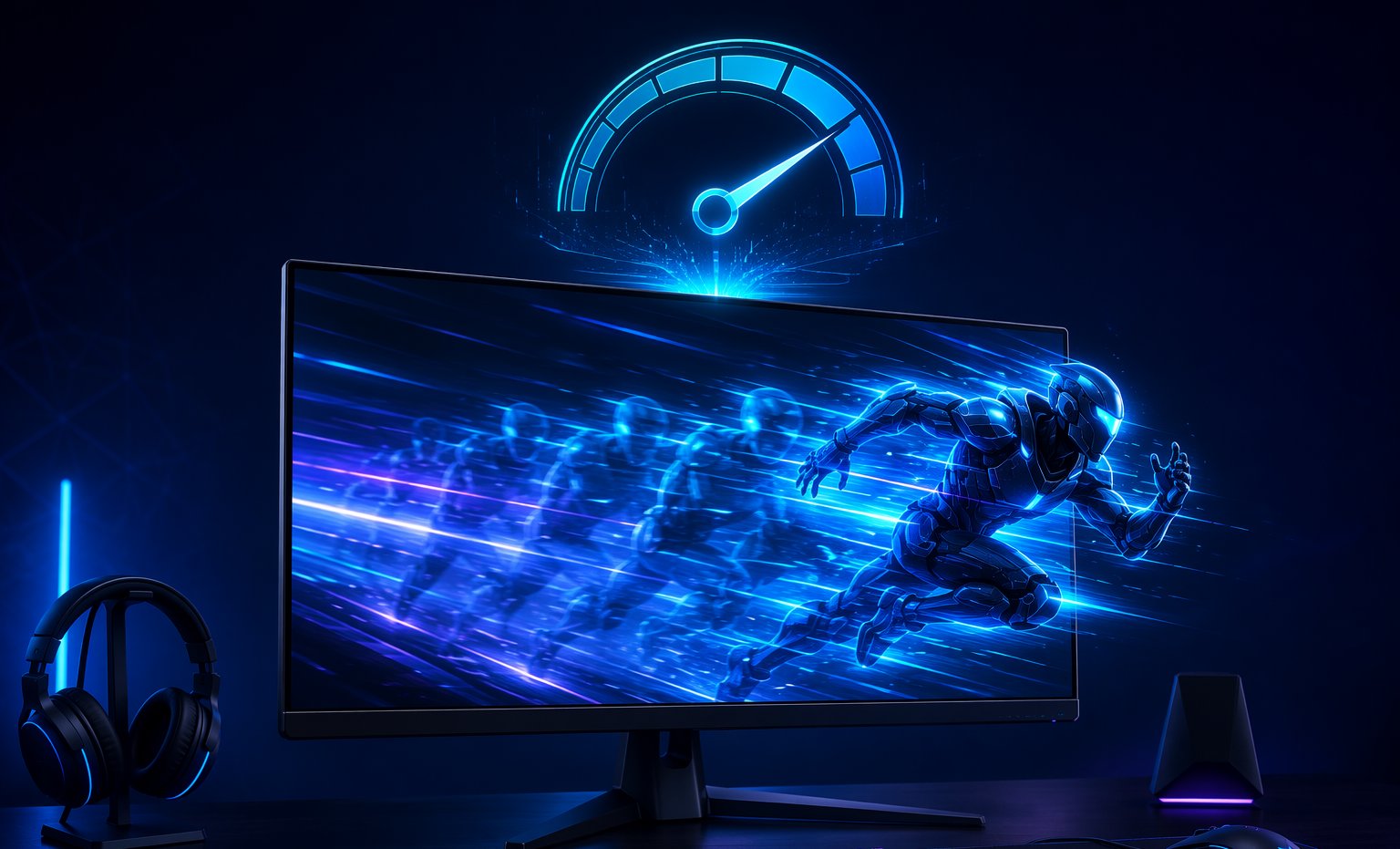 Side-by-side frame timing diagram comparing 60Hz, 144Hz and 240Hz monitor refreshes