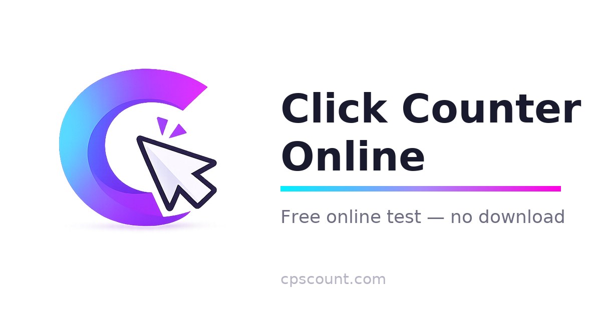 Click Counter Online - Free Tally Counter & Tap Counter | CPSCount